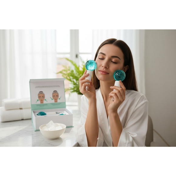 Adrens Beauty Cooling Ice Globes Reduce Puffiness Increase Collagen & Elastin - Picture 3 of 16